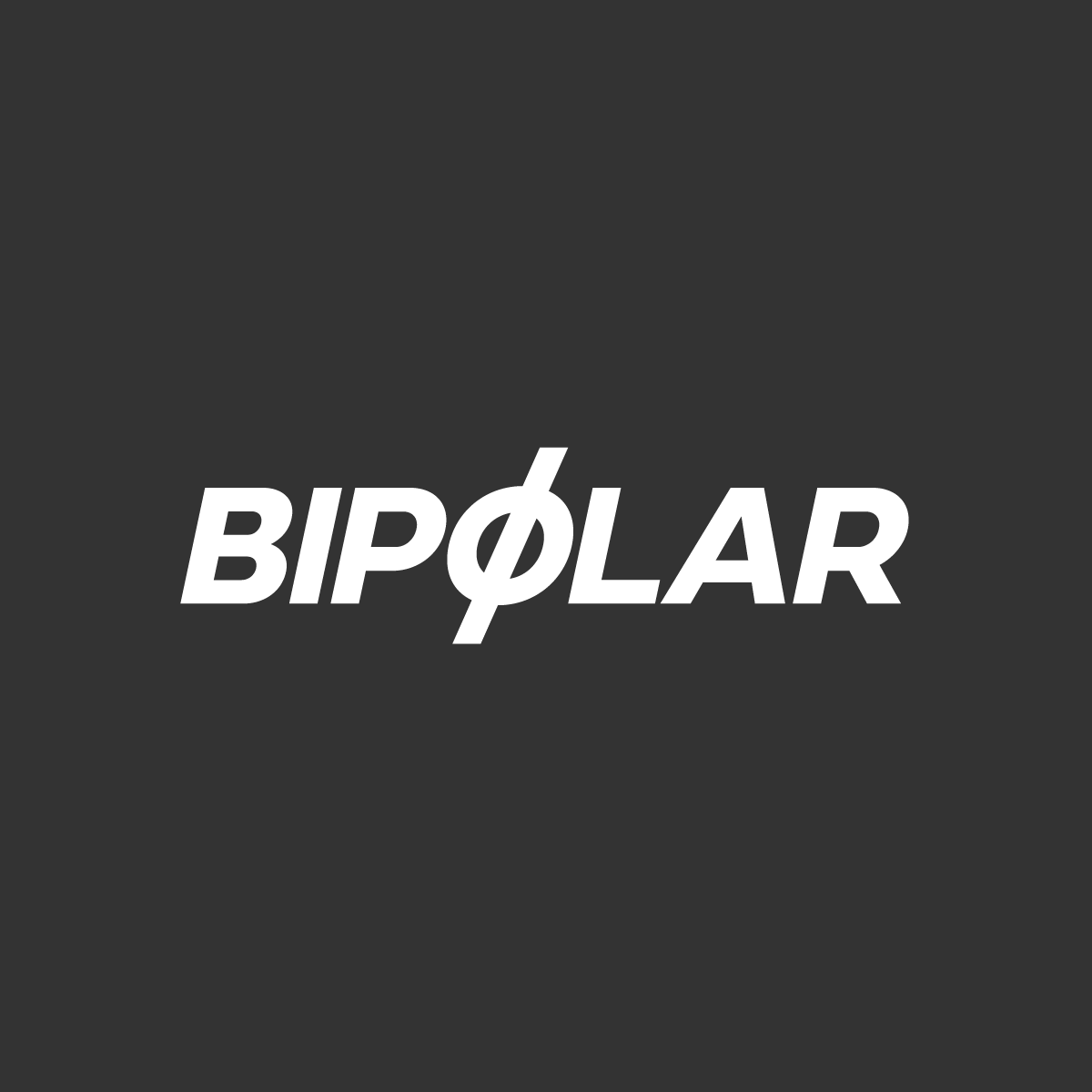 Bipolar logotipo bianco